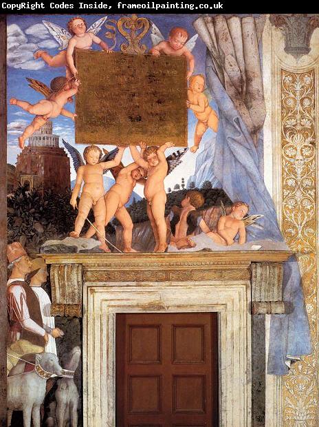 Andrea Mantegna Inscription with Putti